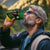 Comoros 4 in 1 Can Cooler Tumbler with Green Black Yellow Swirl Design and National Emblem Pattern