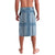 Comoros Lavalava with Blue and White Traditional Geometric Pattern and National Flag Detail