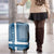 Comoros Luggage Cover with Blue and White Traditional Geometric Pattern and National Flag Detail
