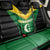 Comoros Back Car Seat Cover with National Colors Green Yellow Black Crescent Moon and Stars Emblem