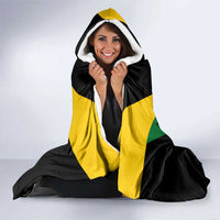 Comoros Hooded Blanket with National Colors Green Yellow Black Crescent Moon and Stars Emblem