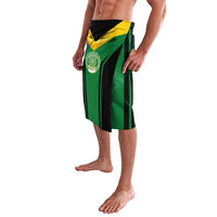 Comoros Lavalava with National Colors Green Yellow Black Crescent Moon and Stars Emblem