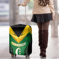 Comoros Luggage Cover with National Colors Green Yellow Black Crescent Moon and Stars Emblem
