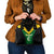 Comoros Shoulder Handbag with National Colors Green Yellow Black Crescent Moon and Stars Emblem