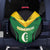 Comoros Spare Tire Cover with National Colors Green Yellow Black Crescent Moon and Stars Emblem
