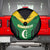 Comoros Spare Tire Cover with National Colors Green Yellow Black Crescent Moon and Stars Emblem