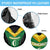 Comoros Spare Tire Cover with National Colors Green Yellow Black Crescent Moon and Stars Emblem
