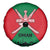 Oman Spare Tire Cover with National Flag Colors and Crossed Khanjar Emblem Design