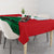 Oman Tablecloth with National Flag Colors and Crossed Khanjar Emblem Design