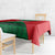 Oman Tablecloth with National Flag Colors and Crossed Khanjar Emblem Design