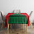 Oman Tablecloth with National Flag Colors and Crossed Khanjar Emblem Design