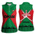 Oman Women Sleeveless Polo Shirt with National Flag Colors and Crossed Khanjar Emblem Design