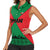 Oman Women Sleeveless Polo Shirt with National Flag Colors and Crossed Khanjar Emblem Design