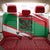 Oman Back Car Seat Cover with National Flag Colors and Falcon Soaring Graphic Design