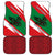 Oman Car Mats with National Flag Colors and Falcon Soaring Graphic Design