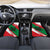 Oman Car Mats with National Flag Colors and Falcon Soaring Graphic Design
