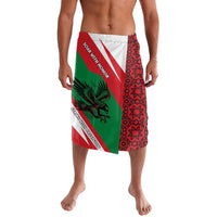 Oman Lavalava with National Flag Colors and Falcon Soaring Graphic Design