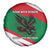 Oman Spare Tire Cover with National Flag Colors and Falcon Soaring Graphic Design