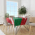 Oman Tablecloth with National Flag Colors and Falcon Soaring Graphic Design