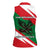Oman Women Sleeveless Polo Shirt with National Flag Colors and Falcon Soaring Graphic Design