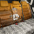 Oman Back Car Seat Cover with Traditional Camel Character and Desert Silhouette Design