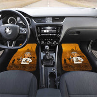Oman Car Mats with Traditional Camel Character and Desert Silhouette Design