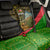 Oman Back Car Seat Cover with Camel Landscape and Geometric Pattern Design