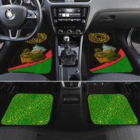 Oman Car Mats with Camel Landscape and Geometric Pattern Design