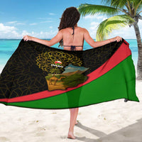 Oman Sarong with Camel Landscape and Geometric Pattern Design