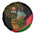 Oman Spare Tire Cover with Camel Landscape and Geometric Pattern Design