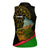 Oman Women Sleeveless Polo Shirt with Camel Landscape and Geometric Pattern Design