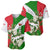 Oman Baseball Jersey with White Blossom Floral Design and National Flag Colors