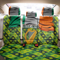 Ireland Back Car Seat Cover with Irish Flag Harp and Shamrock Pattern Design