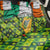 Ireland Back Car Seat Cover with Irish Flag Harp and Shamrock Pattern Design