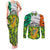 Ireland Couples Matching Tank Maxi Dress and Long Sleeve Button Shirt with Irish Flag Harp and Shamrock Pattern Design