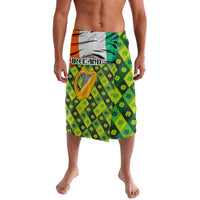 Ireland Lavalava with Irish Flag Harp and Shamrock Pattern Design