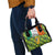 Ireland Shoulder Handbag with Irish Flag Harp and Shamrock Pattern Design