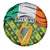 Ireland Spare Tire Cover with Irish Flag Harp and Shamrock Pattern Design