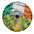 Ireland Spare Tire Cover with Irish Flag Harp and Shamrock Pattern Design