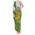 Ireland Tank Maxi Dress with Irish Flag Harp and Shamrock Pattern Design
