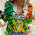 Ireland Women Casual Shirt with Irish Flag Harp and Shamrock Pattern Design