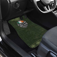 Celtic Ireland Car Mats with Irish Flag Castle and Knotwork Design