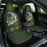 Celtic Ireland Car Seat Cover with Irish Flag Castle and Knotwork Design