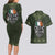 Celtic Ireland Couples Matching Long Sleeve Bodycon Dress and Hawaiian Shirt with Irish Flag Castle and Knotwork Design