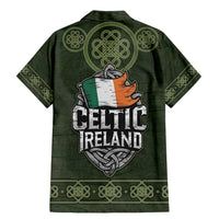 Celtic Ireland Family Matching Mermaid Dress and Hawaiian Shirt with Irish Flag Castle and Knotwork Design
