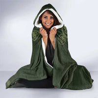 Celtic Ireland Hooded Blanket with Irish Flag Castle and Knotwork Design