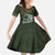 Celtic Ireland Kid Short Sleeve Dress with Irish Flag Castle and Knotwork Design