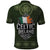 Celtic Ireland Polo Shirt with Irish Flag Castle and Knotwork Design