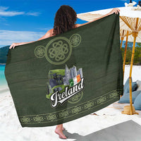 Celtic Ireland Sarong with Irish Flag Castle and Knotwork Design