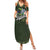 Celtic Ireland Summer Maxi Dress with Irish Flag Castle and Knotwork Design